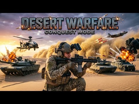 Battlefield 2042 Intense Desert Battle | Conquest Mode