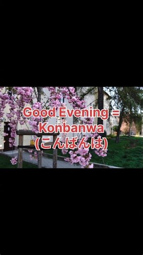 Basic Japanese greetings