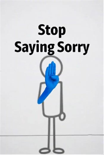 This is why you shouldn't apologize constantly #shorts #advice