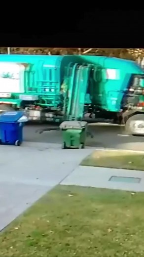 Funny Trash Bin Prank with Garbage Truck