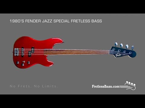 FretlessBass.com Collection 1980's Fender Jazz Special Fretless Bass