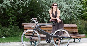 Retro-futuristic bike turns heads in Monte Carlo