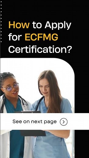 How to Apply for ECFMG Certification? #medicalstudent