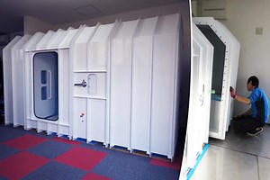 Une société japonaise propose des bunkers "en kit" à monter soi-même dans son salon