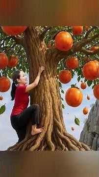 Harvesting wild persimmon , Bring Back To Soak In Wine Harve3sting Fruits and Vegetables
