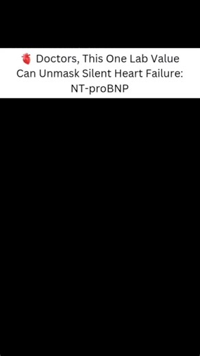 Antibiotics mistakes on Instagram: "NT-proBNP is a key lab test that helps detect heart failure, even when other tests like chest X-rays look normal. If a patient has shortness of breath, a high NT-proBNP level can point toward a cardiac cause, not just lung issues. It also helps monitor how well heart failure treatment is working and gives an idea of the patient’s prognosis. Doctors – don’t skip NT-proBNP in unclear cases of dyspnea. It can reveal hidden heart issues early."