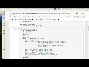 uCFD 2024 - Lecture 8: Solving the Navier-Stokes Equations with the Finite Difference Method - Part2