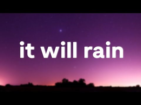 Bruno Mars - It Will Rain (Lyrics)