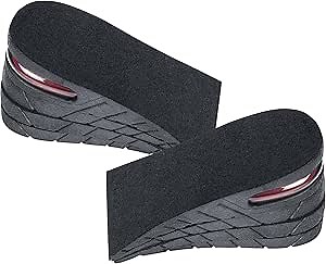 Height Increase Insoles 4-Layer Air up Shoe Lifts Elevator Shoes Insole -7.5 cm (3 inches) Heels Lift Inserts for Men and Women