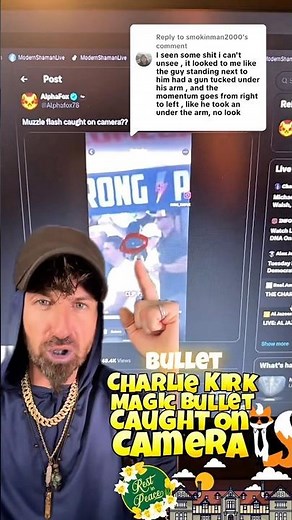 Charlie Kirk Magic Bullet Caught on Camera