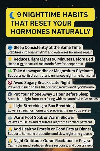 9 Nighttime Habits That RESET Your Hormones Naturally | Sleep, Stress & Hormone Balance Tips