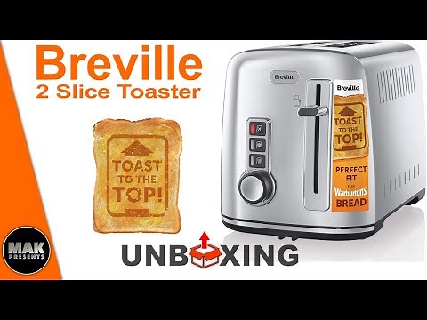 Breville 2 Slice Toaster UNBOXING The Perfect fit for Warburtons - Silver