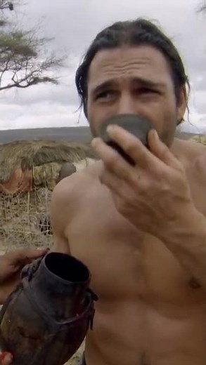 Drinking COW BLOOD With The Samburu Tribe | Primal Survivor #shorts