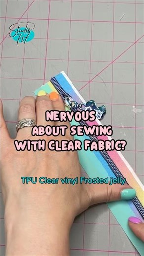 How to sew with clear vinyl or TPU. Sewing bags and zipper pouches with clear tpu + clear vinyl