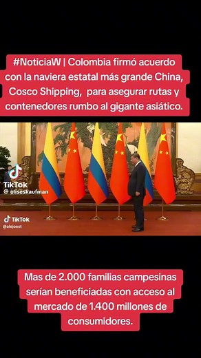 Colombia firmó con la naviera china COSCO: ¿qué acordó Petro?