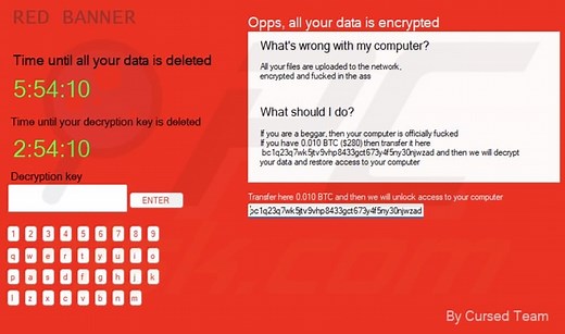 RED BANNER Ransomware