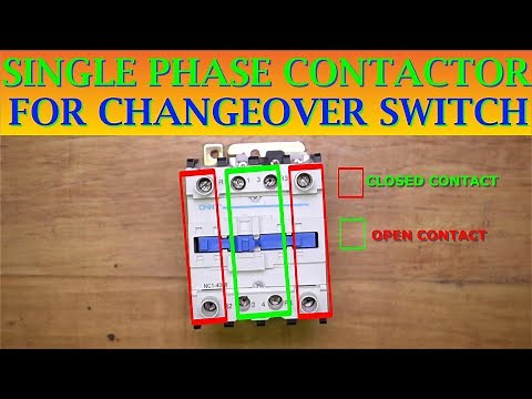 single phase contactor for single phase changeover switch|ELECTRECA