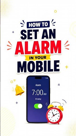 How To Set Alarm In Your Mobile ⏰📱 | Easy Tutorial #shorts