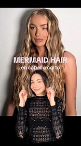 106K views · 1.7K reactions | Mermaid hair 隆‍♀️ tutorial de peinado en cabello corto para cambiarle al típico curly de tenaza  y le da un toque más edgy al look Wafflera: sally beauty Spray: OUAI texturizing hair spray Crema estilizadora: OUAI finishing cream Corte de pelo: HAIRPOSITIVE salon en cdmx #hair #hairtutorial #mermaidhair #shorthair #peinado #wavestutorial #pelocorto | Anna Sarelly | Facebook