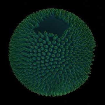 Gliders in the Gray-Scott model on the sphere