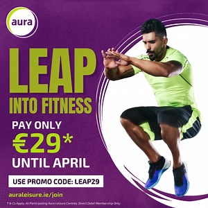  퐋퐞퐚퐩 퐢퐧퐭퐨 퐅퐢퐭퐧퐞퐬퐬 퐚퐭 퐀퐮퐫퐚 퐋퐞퐢퐬퐮퐫퐞!   Pay only €29* until April 1st!  Join Aura Leisure as a direct debit member from Feb 22nd to 29th!  Use code 퐋퐄퐀퐏ퟐퟗ online or ☎️ call the centre to sign up! Hurry, this Leap Year offer only comes once every four years! Don't wait, limited spaces available! Leap into fitness today with Aura Leisure!  | Aura Letterkenny Leisure Centre | Facebook