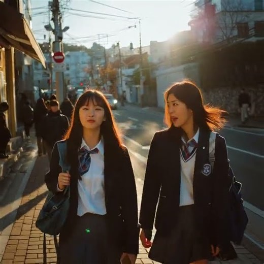 Pretty Korean Students Wearing Their Cute Uniform #kpopshorts #koreangirlstyle #koreanstudents