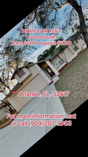 🏡✨ Orlando Dream Home Alert! ✨🏡 Looking for the perfect place to call home in Orlando, FL? This beautiful 4-bedroom, 2-bath home is exactly what you’ve been searching for! Located in a peaceful and convenient neighborhood, this property offers comfort, space, and easy access to everything Orlando has to offer. 📍 Address: 2506 Newbolt Dr, Orlando, FL 32817 🛏 4 Spacious Bedrooms – perfect for families or roommates 🛁 2 Full Bathrooms – modern and well-maintained 💰 Rent: $1,299/month 🔐 Deposi
