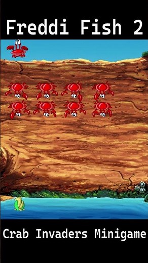 Freddi Fish 2 - Crab Invaders Minigame #pcgaming #nostalgia #90sgamer