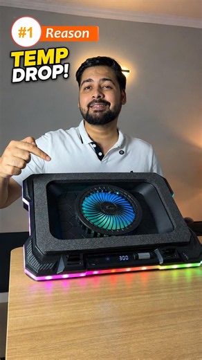 This Laptop Cooler Actually Works! ❄️ | Techie Turbocooler 360 cooling pad #laptopcoolingpad