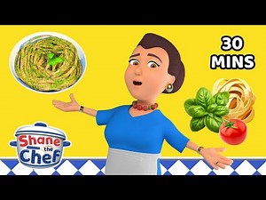 Pasta Pesto! 🍝 Healthy Eating Cartoons For Kids | Shane the Chef