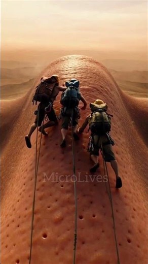 Tiny Climbers Reached the Summit of My Nose 😳🏔️ MicroLives #shorts #trending