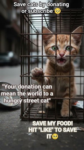 save cat's by subscribe my channel or donating🥺🫶#cats #catvideos #kitten #catshorts #donate #kitten