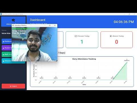 Face Recognition Attendance System in Python | DeepFace + OpenCV + CustomTkinter + MySQL