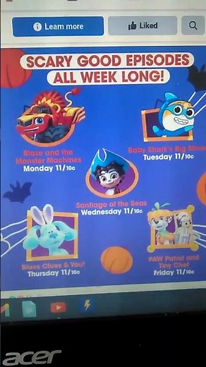 All-New Halloween Special Of Blue's Clues & You! This Thursday At 11am "The Legend Of The Jack O'Lan