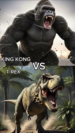 KINGKONG AGAINST DINOSAURS #shorts