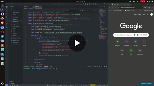#reactnative #expo #mobileapp #streaming #android #ios #digitalsolutions #burundi #stationradio | MICHAEL NDALE