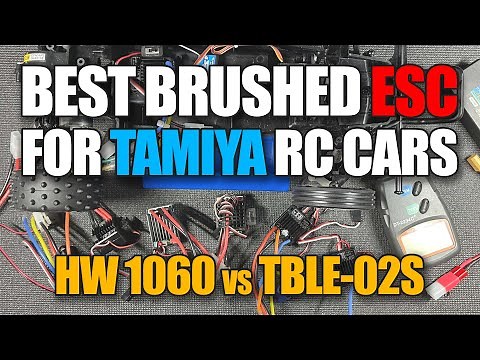 WHICH BRUSHED ESC IS THE FASTEST? Electronic Speed Control RPM Motor Speed Tests #esc #tamiya #rccar