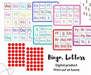 BINGO. English letters.