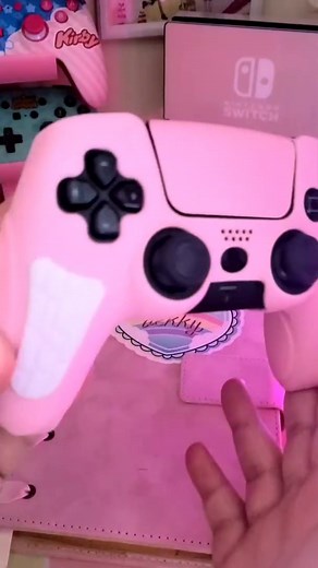 PS5 Controller Protector Cover, Soft, Comfortable, and Anti-Slip Silicone Cover Skin Compatible with PS5 Controller - Pink