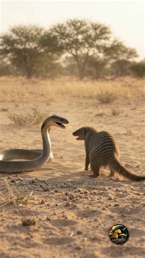Black Mamba vs Mongoose - Deadly Duel! .#SnakeVsMongoose #BlackMamba #BandedMongoose #Wildlife #USA