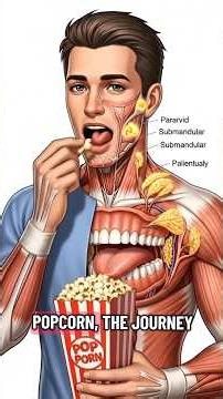 what happen while you eat Pop corn 🌽 inside human body? #popcorn #anatomy #dallas #healthbenefits