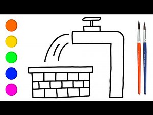 How to Draw Tube well Very Easy Drawing for Kids Digital Art