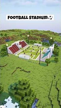 Minecraft Football Stadium⚽️ Tutorial #shorts #minecraft #minecraftbuilding