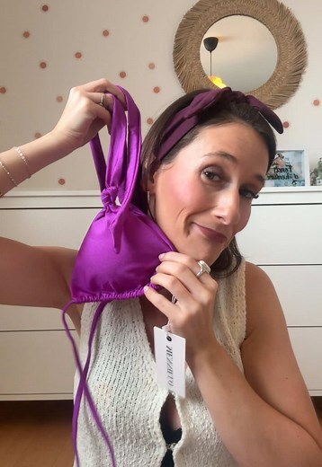 JADORE🥺💜👙 merci @Mennillo designs ☀️ #swimwear #unboxingvideo