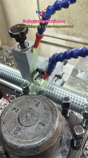 CNC turning of a 1-meter-long screw rod--Advanced CNC Turning Parts