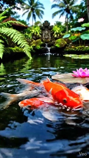 Dunia Tenang Ikan Koi 🐟🌿 #koifish #shorts