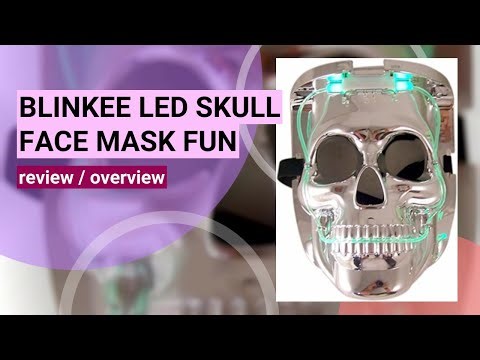 Reviewing the blinkee LED Color Changing Skull Face Halloween Mask