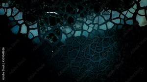 Chemistry. Crystal Growth Chemical Reaction Microscop Timelapse