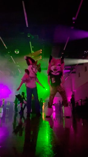 HowlOween rave with bestie!!! #furry #rave #fyp #fursuit #fursona #therian #love #dance #pawsome