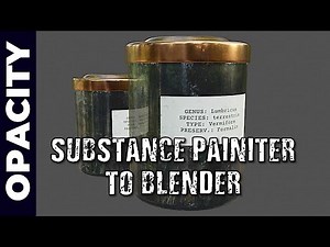 OPACITY (GLASS): SUBSTANCE PAINTER TO BLENDER